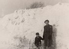 218  Hilda Watts with son Christopher 1946/7 on the road to Brightgate - Pic from Christopher Watts
