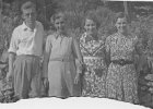 050  Left to Right: Jack Millward, Lucy ? Millward (Aunt to Jack), Mrs Gregory&#39;s mother, Muriel Millward