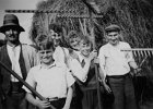 086  1935 Joe &#38; Ernest Slack and their father making hay in Round Low